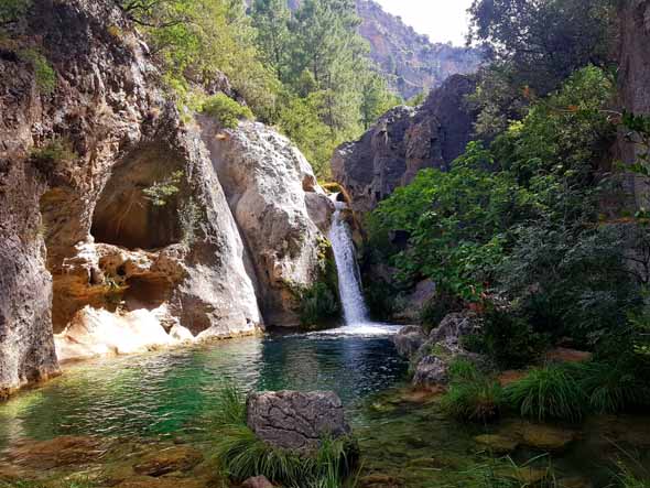 Cascada y charco Azul (M. A. Martos Monereo, julio 2020)