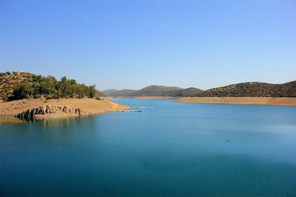 Embalse de Guadalmena (Google Earth-Paco Quico, agosto 2019)