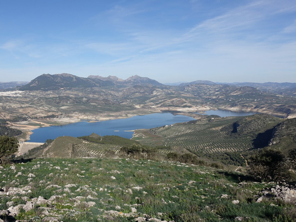 Pantano de Iznájar (M. Limón  Andamoyo, enero 2024)