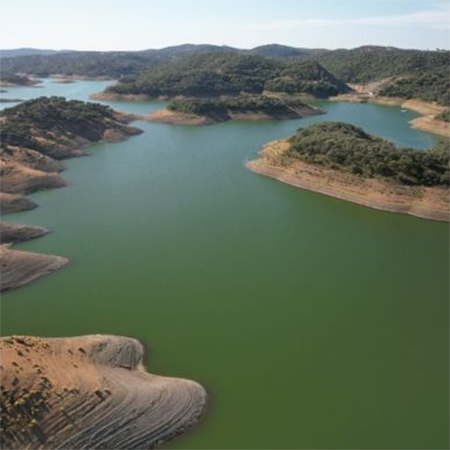 Embalse del Huesna (www.aguasdelhuesna.com, junio 2023)