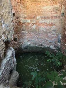 Pozo de la Mina de Santa Bárbara, interior (J. M. Fernández-Palacios, julio 2019)