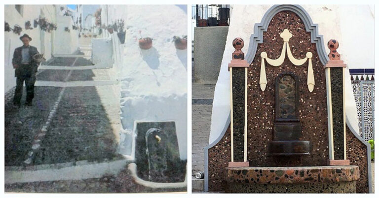 Grifo de la Coja antes y después de la restauración (europatropical.files.wordpress.com)