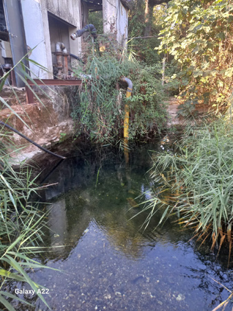 Extracción del agua en la parte de El Retamar (R. Velasco Riejos, septiembre 2024)