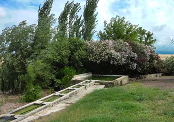 Fuente de la Anguila. alberca y abrevadero (R. Alonso Miura, junio 2010)