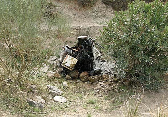 Sondeo surgente del Arroyo del Cerezo (A. Vela Torres, octubre 2010)