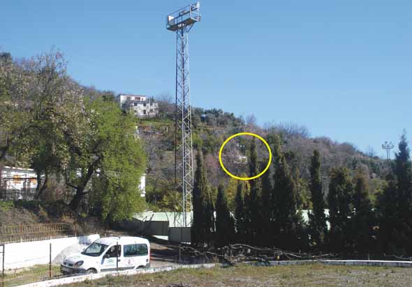 Panorámica del manantial (V.M. Robles, febrero 2011)